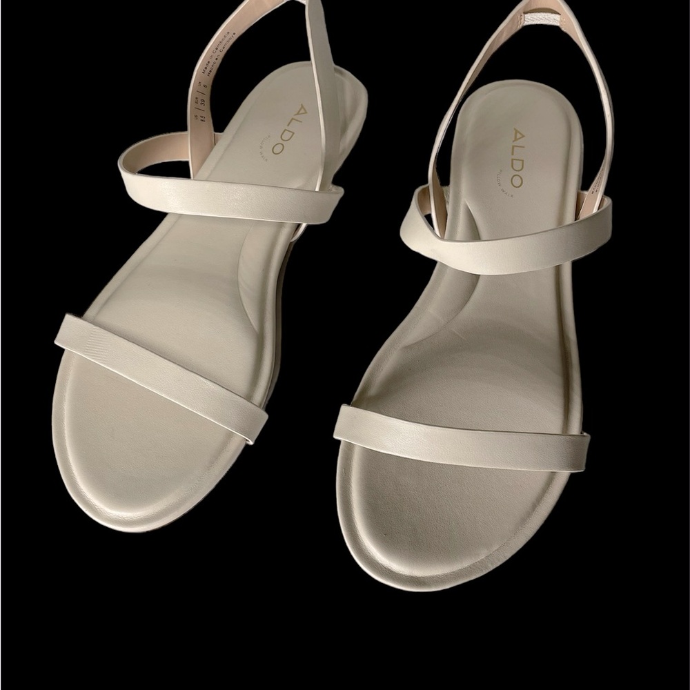 White sandals